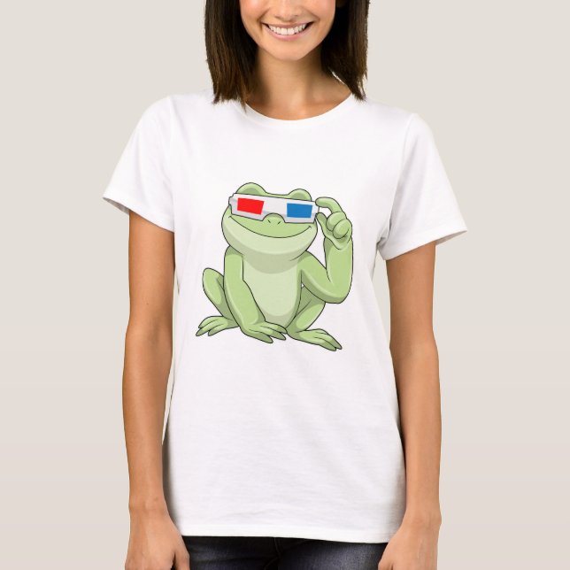 Frog med glasögon t shirt (Framsida)