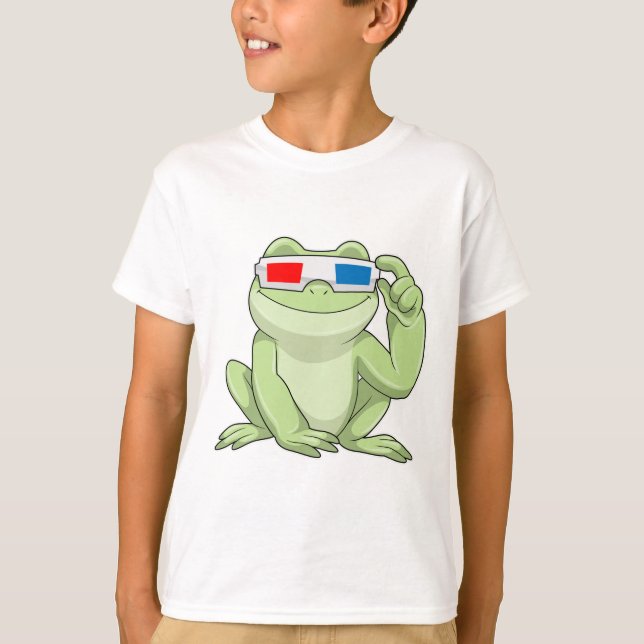 Frog med glasögon t shirt (Framsida)