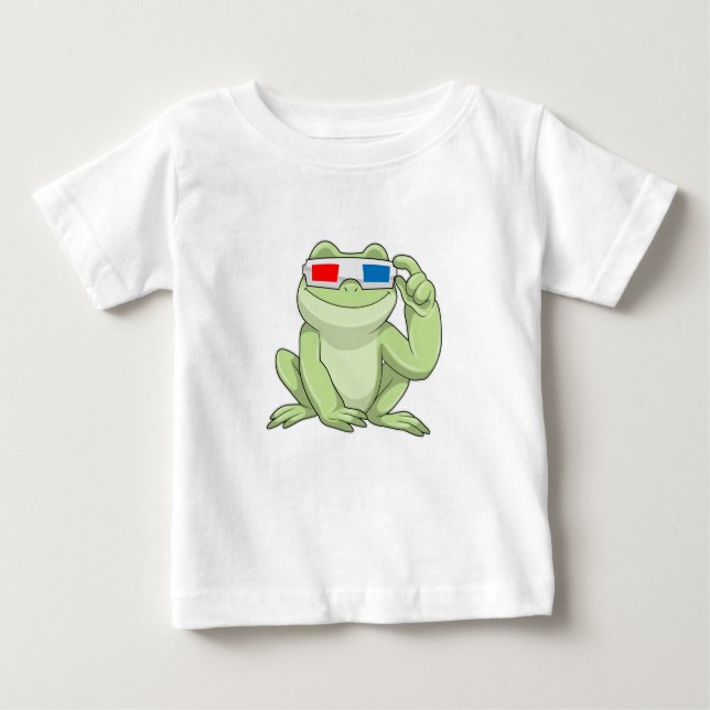 Frog med glasögon t shirt (Framsida)