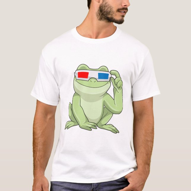 Frog med glasögon t shirt (Framsida)