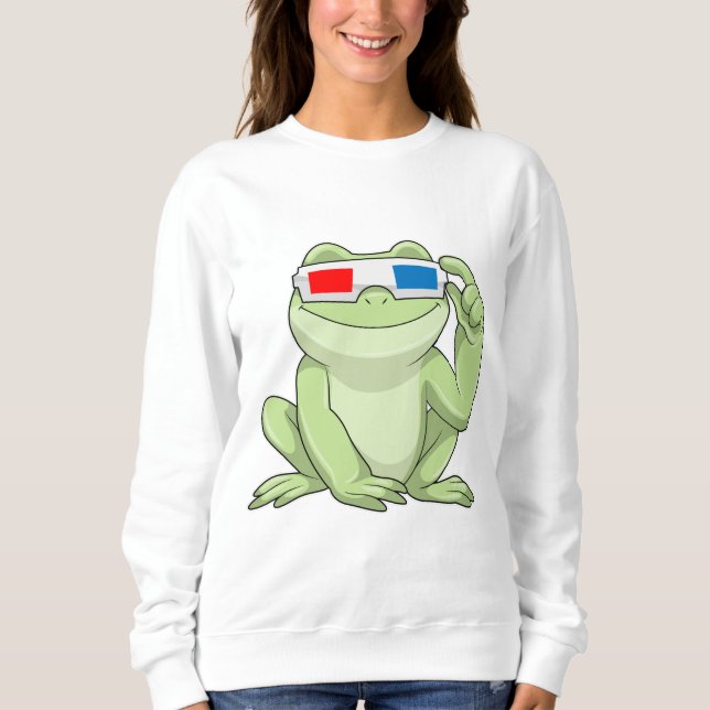 Frog med glasögon t shirt (Framsida)