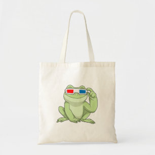 Frog med glasögon tygkasse
