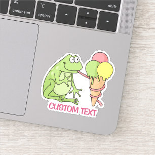 Frog med Glass Klistermärken