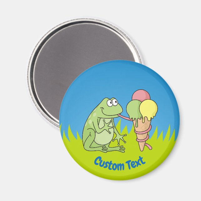 Frog med Glass Magnet (Front/Back)