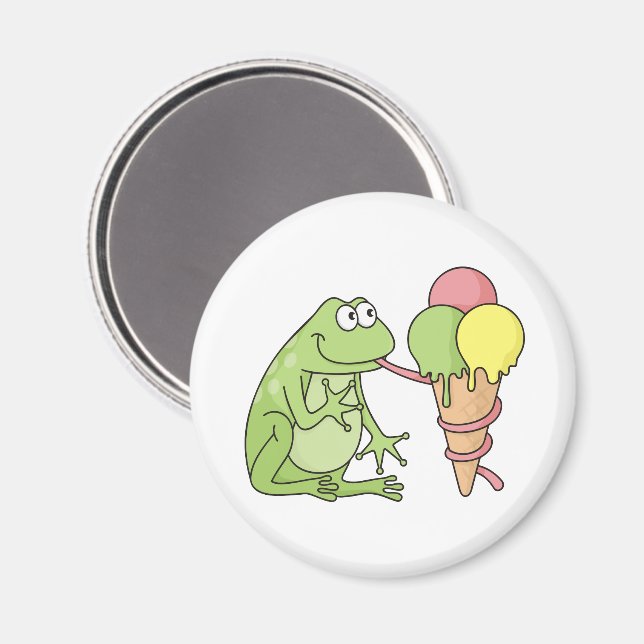 Frog med Glass Magnet (Front/Back)