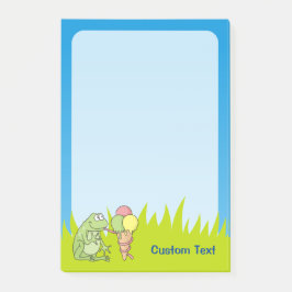 Frog med Glass Post-it Block