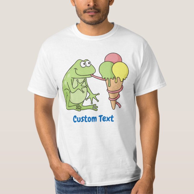 Frog med Glass T-Shirt (Framsida)