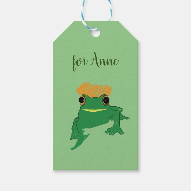 Frog med Hair Presentetikett (Framsidan)