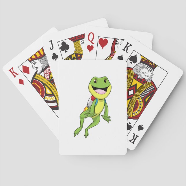 Frog med Jetpack Casinokort (Baksidan)