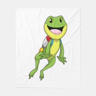 Frog med Jetpack Fleecefilt