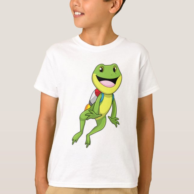 Frog med Jetpack T Shirt (Framsida)