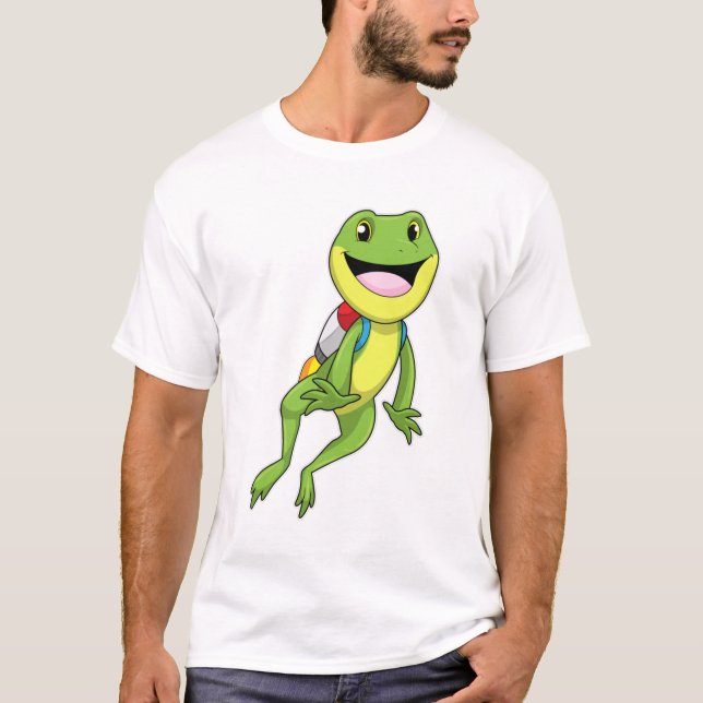 Frog med Jetpack T Shirt (Framsida)