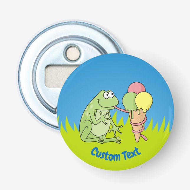 Frog med öppnare för Glass Flaska (Framsidan)