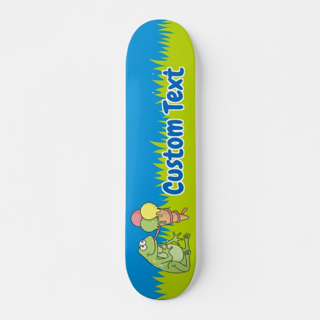 Frog med Skateboard Glass (Framsida)