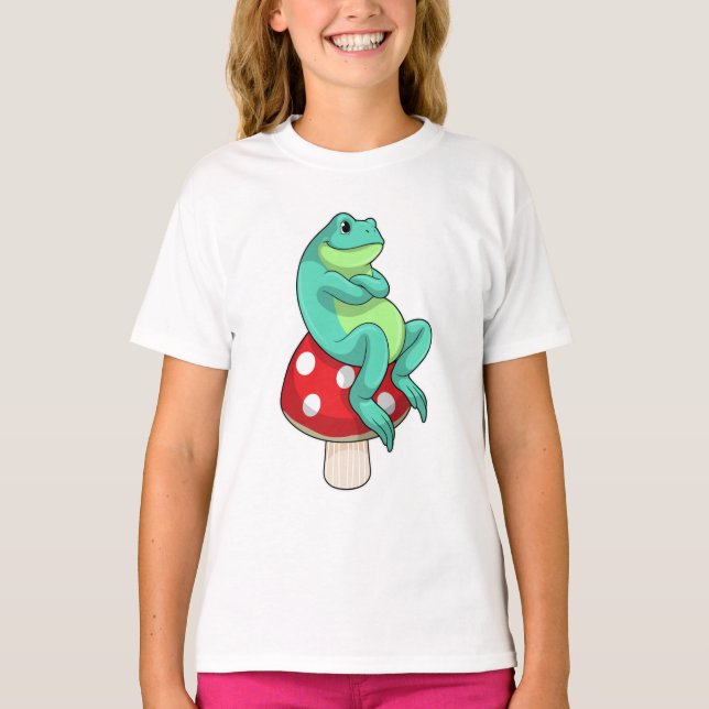 Frog med svamprum t shirt (Framsida)