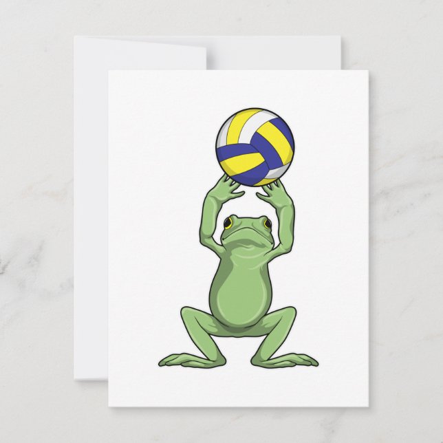 Frog med Volleyball (Framsida)