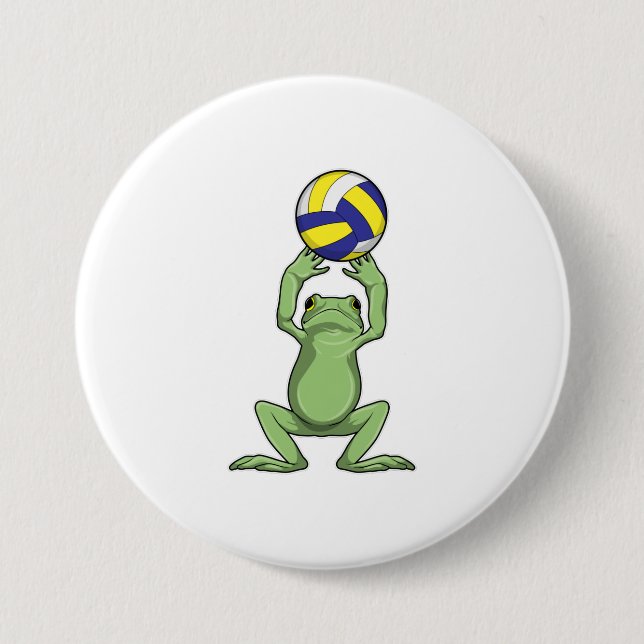 Frog med Volleyball Knapp (Framsida)