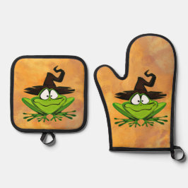 Frog med Witch Hat Halloween