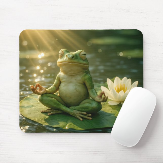 Frog Meditating On a Lily Pad Musmatta (Med mus)