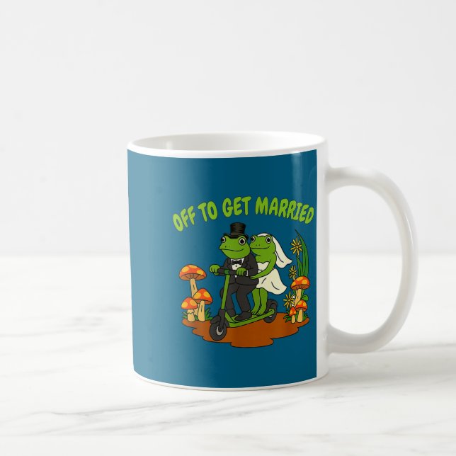 Frog meme bröllop möhippa fest skaffa kaffemugg (Höger)