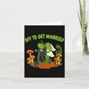 Frog Meme Bröllop Senterparty Av Off För Att Få Kort