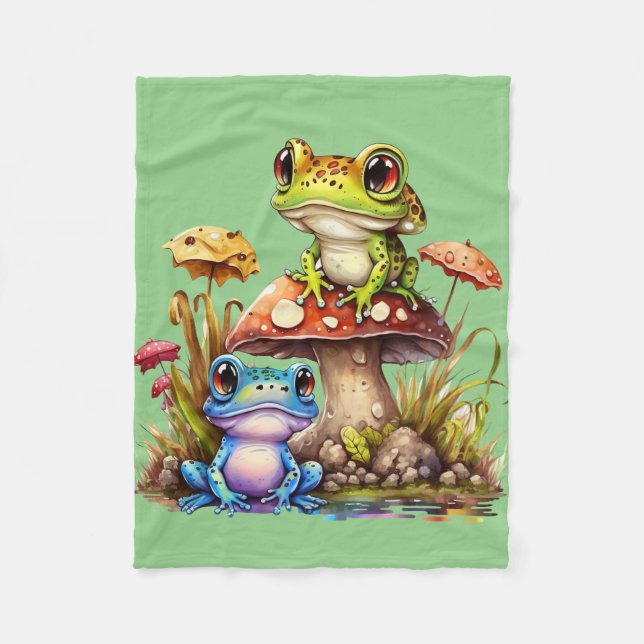 Frog Merchandise Gifts Fleecefilt (Framsidan)