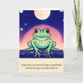 frog message happy birthday kort