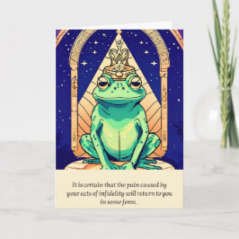 frog message happy birthday kort