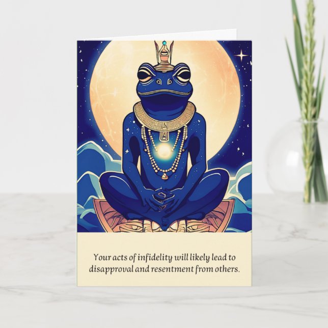 frog message happy birthday kort (Framsida)