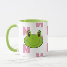 Frog Monogram Mönster Mugg