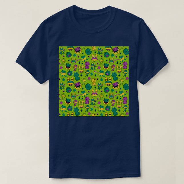 Frog Mönster av Tobe Fonseca T Shirt (Design framsida)
