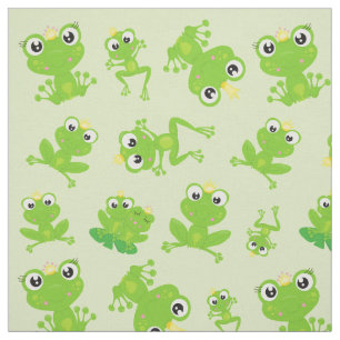 Frog Mönster, Cute Frogs, Grönt Frogs, Frog Prince Tyg