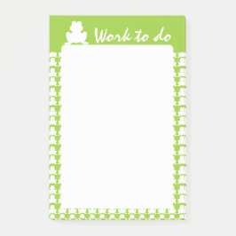 Frog Mönster Post-it Block