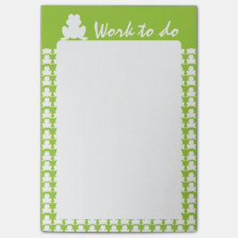 Frog Mönster Post-it Block