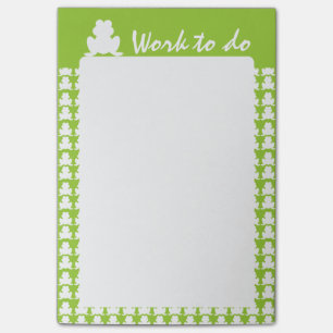 Frog Mönster Post-it Block