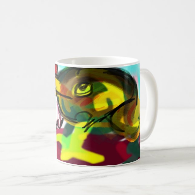 Frog Mushroom roligt Kaffemugg (Framsida höger)