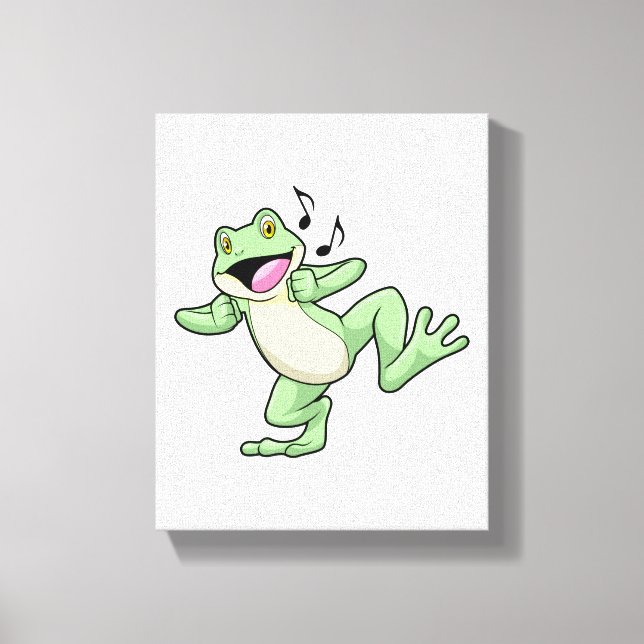 Frog Music Dance Canvastryck (Framsida)