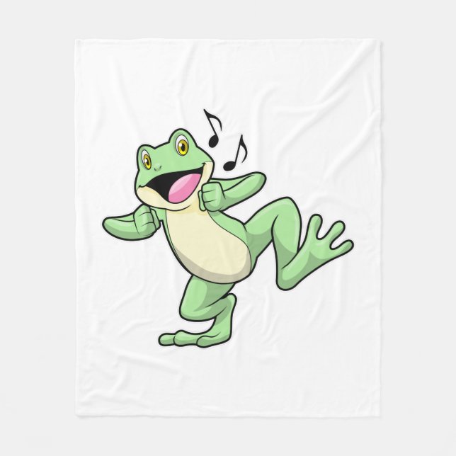 Frog Music Dance Fleecefilt (Framsidan)