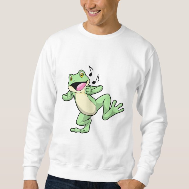 Frog Music Dance Lång Ärmad Tröja (Framsida)