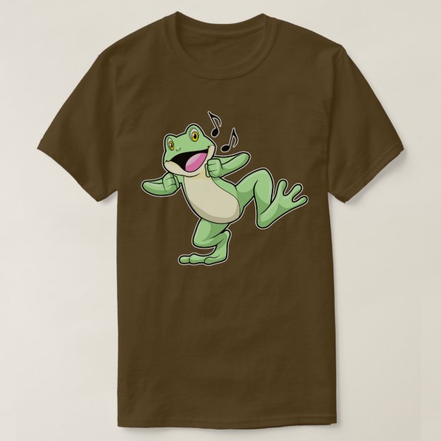 Frog Music Dance T Shirt (Design framsida)