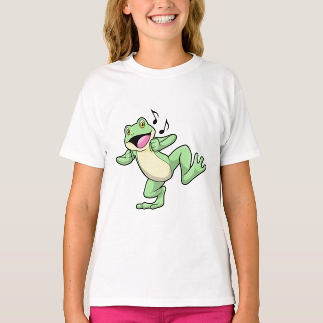 Frog Music Dance T Shirt (Framsida)