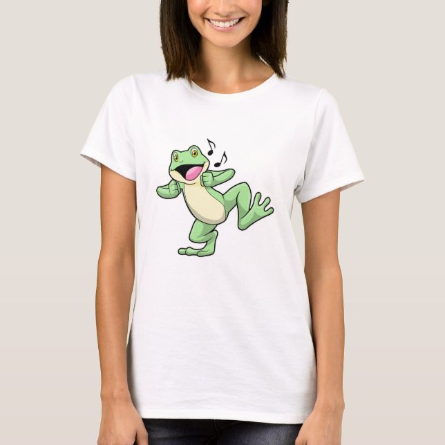 Frog Music Dance T Shirt (Framsida)