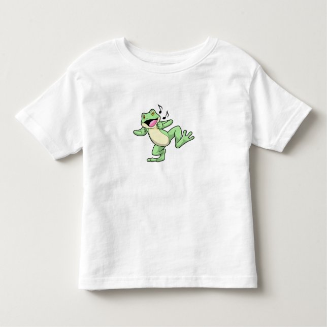 Frog Music Dance T Shirt (Framsida)