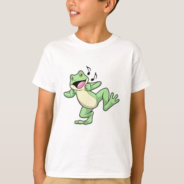 Frog Music Dance T Shirt (Framsida)