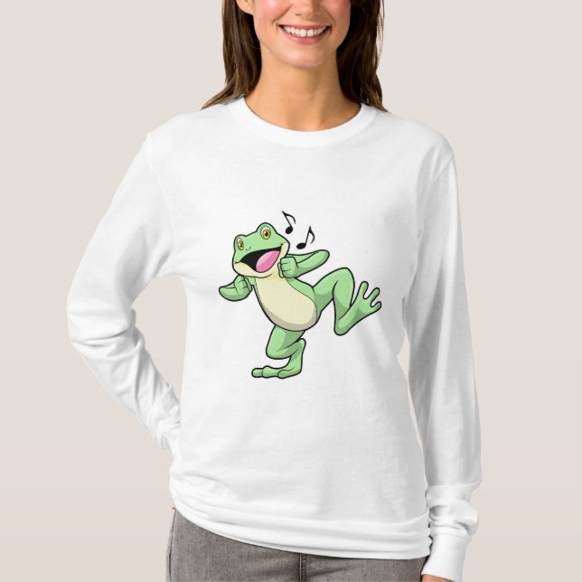 Frog Music Dance T Shirt (Framsida)