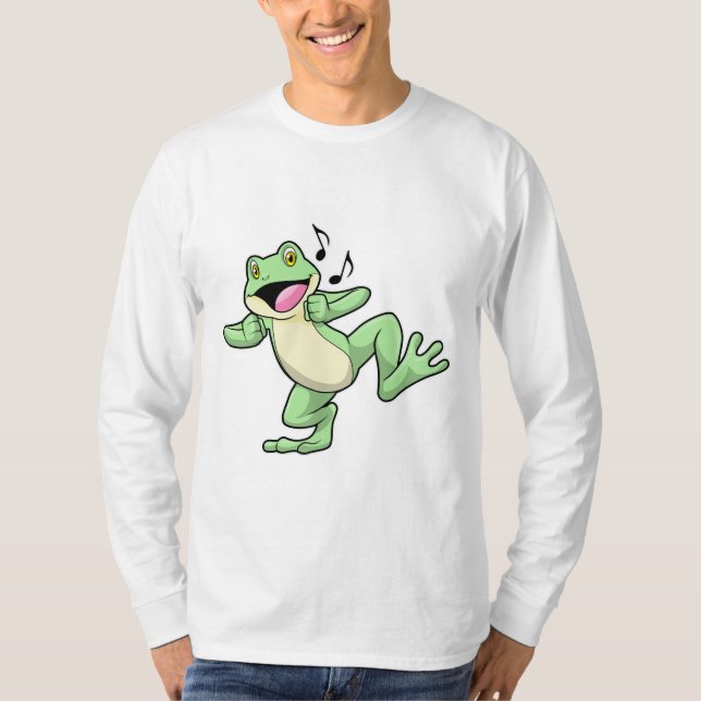 Frog Music Dance T Shirt (Framsida)