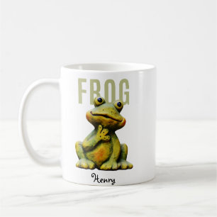 Frog Namn-kaffe Mugg