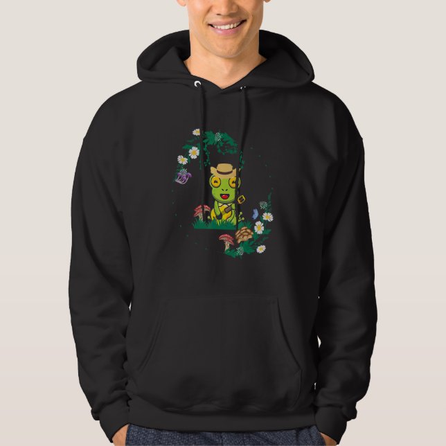 Frog Naturecore Forestcore Hoodie (Framsida)