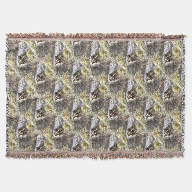 Frog nedsänkt i Vatten Bubbles och Frogspawn Filt (Framsidan)