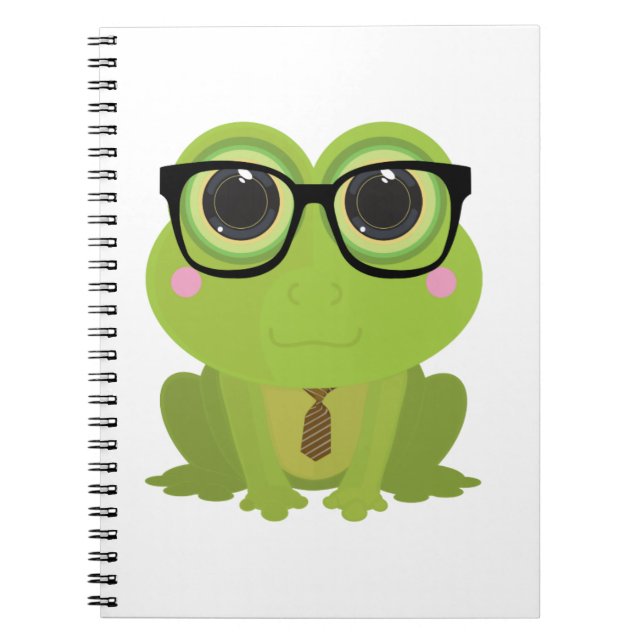 Frog Nerd Anteckningsbok (Framsidan)